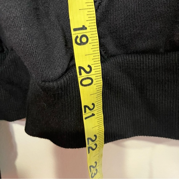 Athleta Moonrise slit back hoodie sweatshirt black womens size medium athleisure - Picture 9 of 9